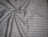 Superb Quality Linen Club Grey with light / dark silver horizontal stripes Fabric ~ 58&quot; wide