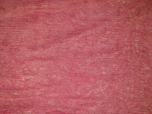 36 INCHES WIDE~ GOLD candy pink silk mettalic tissue organza fabric