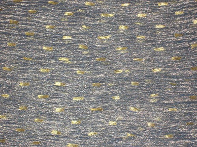 36 INCHES WIDE~ GOLD dark blue colour