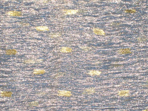 36 INCHES WIDE~ GOLD dark blue colour