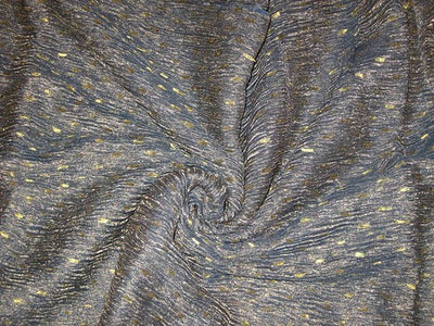 36 INCHES WIDE~ GOLD dark blue colour