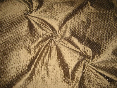 SILK DUPIONI Dessert snake colour pintuck Fabric DUPP12