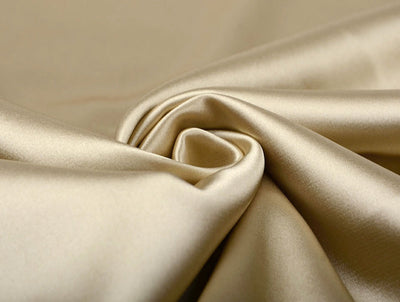 Soft Gold viscose modal satin weave fabric ~ 44&quot; wide.(31)