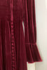 Imported Plush Silk Cherry Wine Velvet Fabric ~ 44&quot; wide