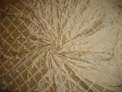 Silk dupioni  rich ivory diamond pintuck design 54" width~ with lace embroidered DUPP24[1]