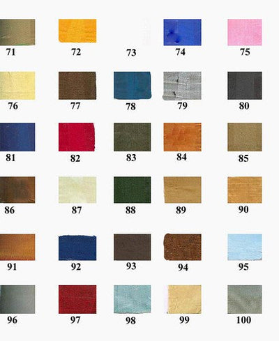 SILK DUPIONI SHADE CHART - The Fabric Factory