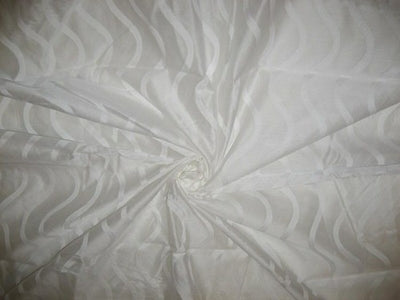 Silk Organza horizontal Jacquard design running lengthwise~Width 44