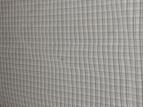 SILK TAFFETA FABRIC Icy Blue and White colour plaids 54&quot; wide