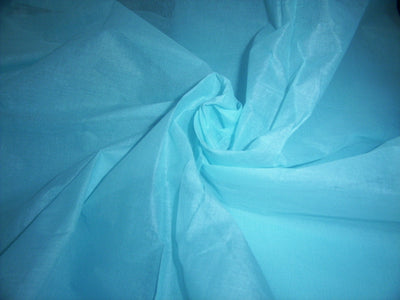 turquoise blue colour cotton organdy fabric 44&quot; wide