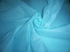 turquoise blue colour cotton organdy fabric 44&quot; wide