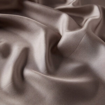 Brown Taupe viscose modal satin weave fabric ~ 44&quot; wide.(32)