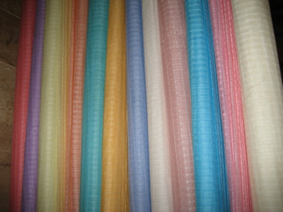 cotton organdy self plaids-12 colours