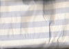 Silk taffeta one inch stripes 54&quot; ~white sky blue