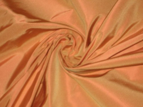 SILK TAFFETA FABRIC 60&quot; Peach with orange shot