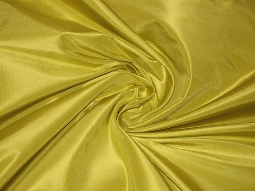 SILK TAFFETA FABRIC 60&quot; ~Lime Green colour 7.35 yards