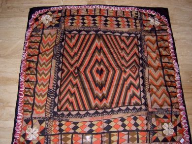 printed scarf 42 x 42~abstract print #2 - The Fabric Factory