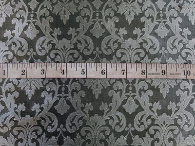BROCADE fabric-silver steel grey 44" wide BRO43[2]