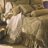 SILK BROCADE FABRIC Light Golden Beige &amp; Metallic COLOR 44" wide BRO282[3]