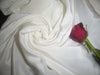 100% silk crepe rich ivory 44" wide 60-200 grams dyeable