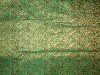 Silk brocade fabric Sea green & Gold 44" wide BRO40[2]