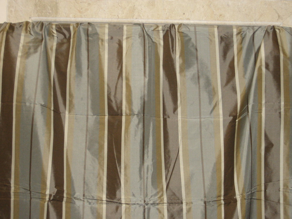 olive grey w/ chocolate brown stripes