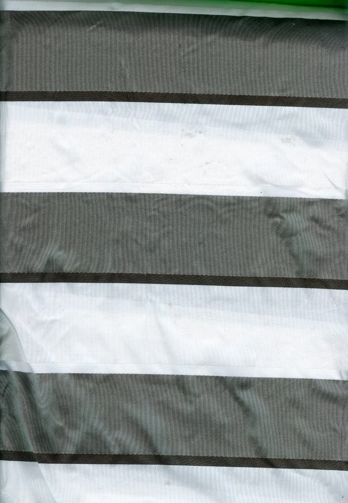 white / grey colour silk taffeta fabric stripes 54&quot; wide TAFS12[1]