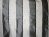 Silk Taffeta Fabric Charcoal &amp; Ivory satin stripes 54&quot; wide TAFS67[2]