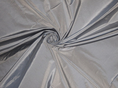rich Platinum grey / blue colour silk taffeta fabric 54&quot; wide