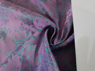 Silk Brocade fabric mauve Color 44" wide BRO28[2]