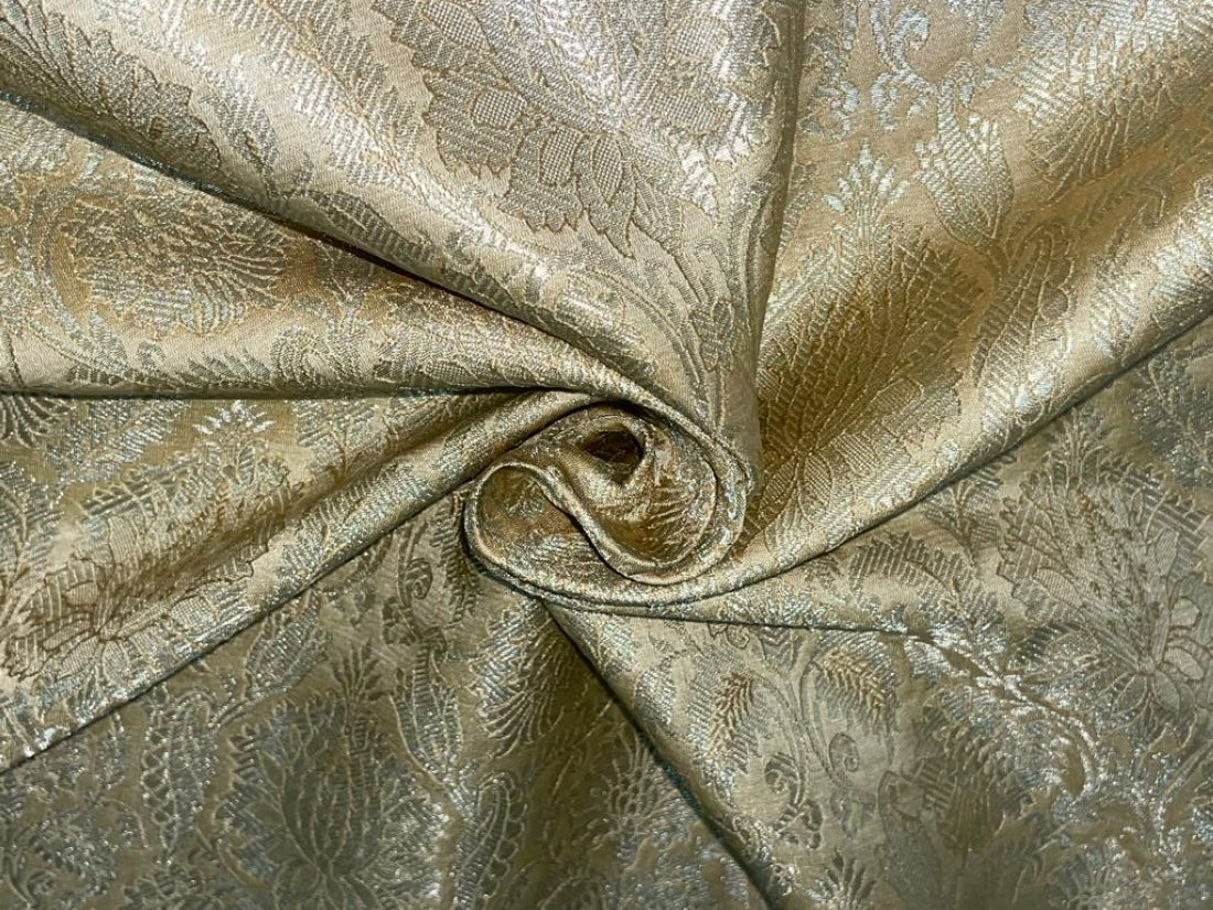 Brocade jacquard fabric 44" wide BRO832 available in 5 colors mango,orange,biscuit beige,pink and dusty orange