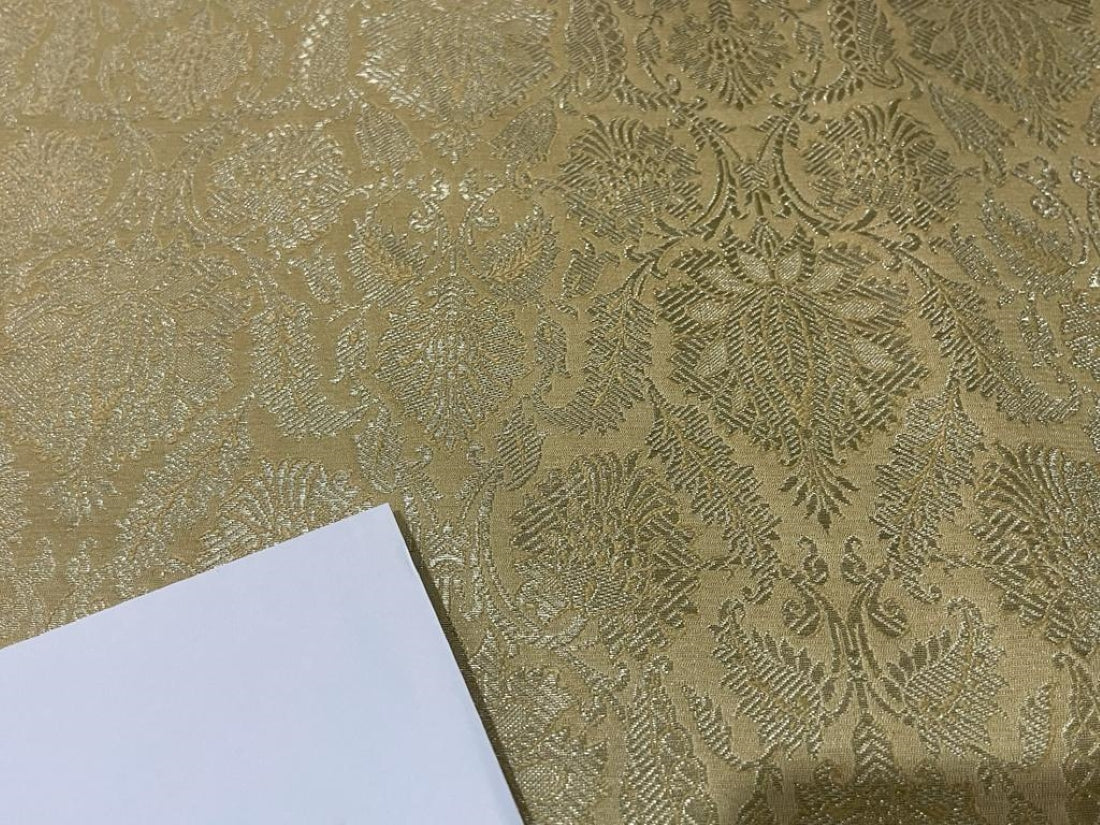 Brocade jacquard fabric 44" wide BRO832 available in 5 colors mango,orange,biscuit beige,pink and dusty orange