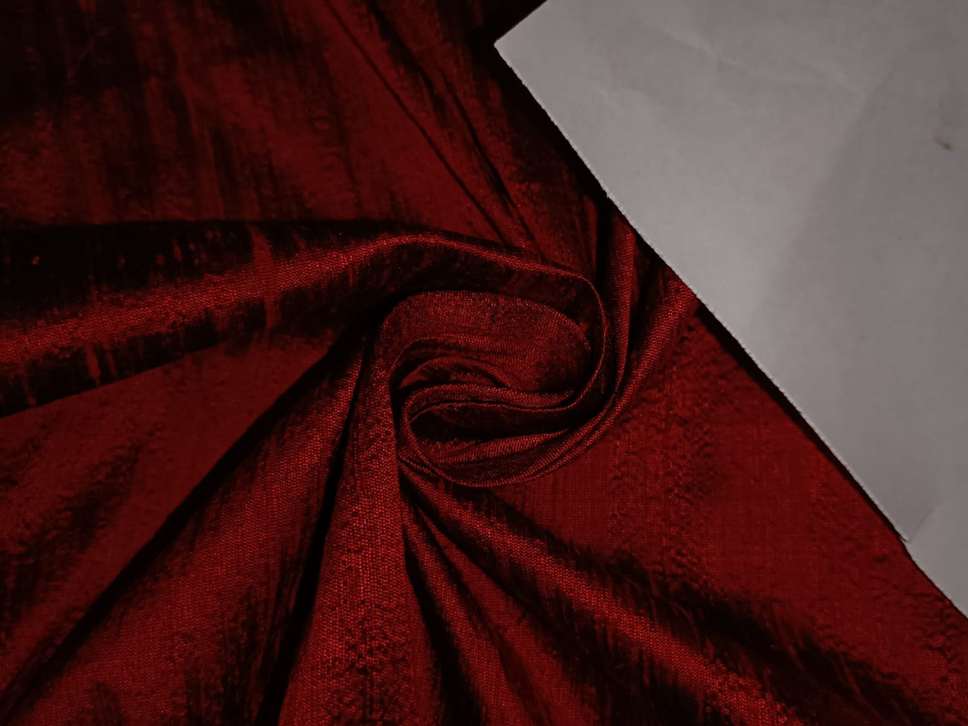 Red Habotai 100% Pure Silk Fabric for Apparel 