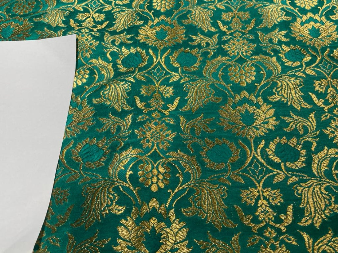 Brocade fabric available in 3 colors 44&quot; burgandy/dark green/sea green BRO827