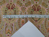 Silk Brocade fabric pastel, pink, orange, green and metallic jacquard color 36" wide BRO858[4]