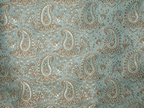 Brocade  jacquard fabric pale greenish blue  BRO40[5]