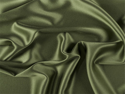 Fern Green viscose modal satin weave fabric ~44&quot; wide.(40)