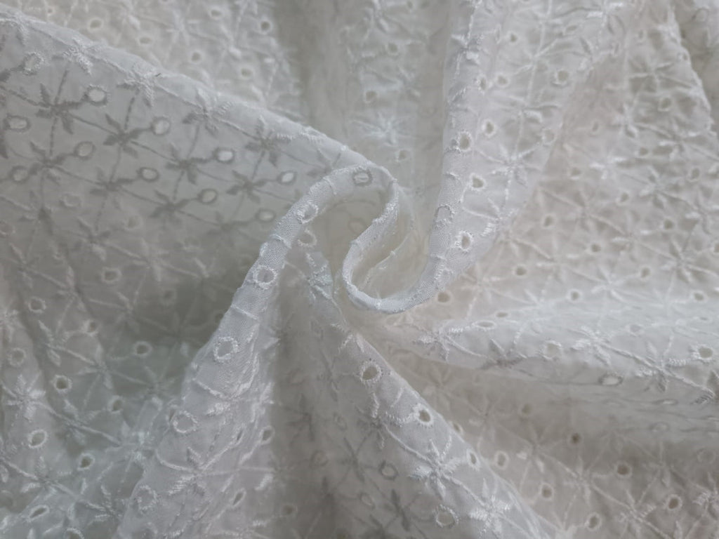 organza embroidery fabric 44" WIDE [ 5 EMBROIDERIES]