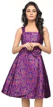 Silk Brocade Fabric Metallic Gold,Green &amp; Purple BRO132[3]