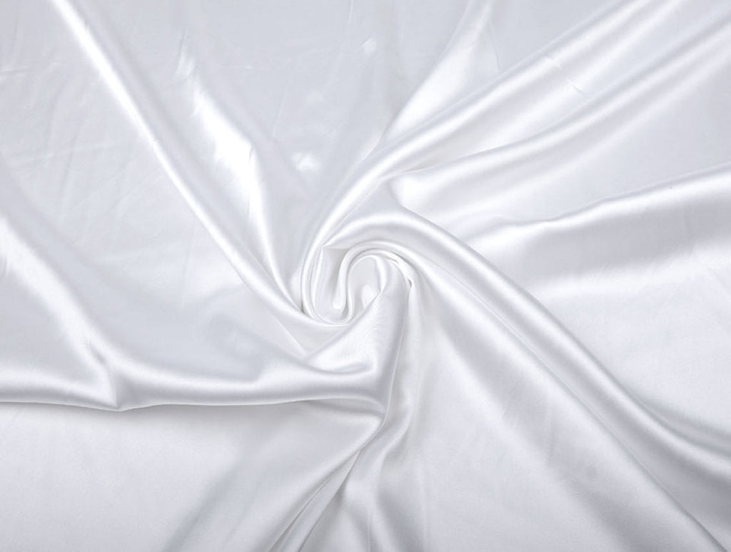 White viscose modal satin weave fabric ~ 44&quot; wide.(41)