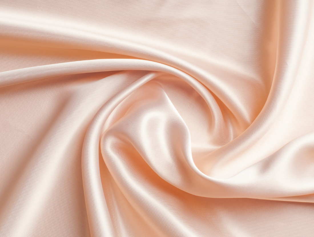 Apricot Peach viscose modal satin weave fabric ~ 44&quot; wide.(42)