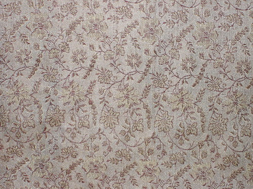SILK BROCADE FABRIC Brown &amp; Beige 44&quot;BRO55[5]