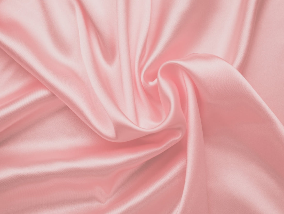 Pastel Pink viscose modal satin weave fabric ~ 44&quot; wide.(44)