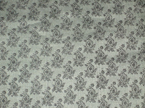Silk Brocade Fabric Green and Black colour 44" wide BRO62[3]