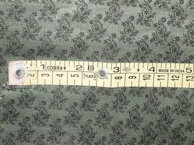 Silk Brocade Fabric Green and Black colour 44" wide BRO62[3]