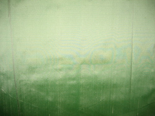 SILK Dupioni FABRIC 44&quot; Light Green with ivory shot