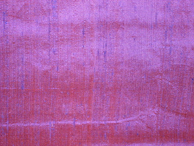 SILK Dupioni FABRIC Purple with Orange shot