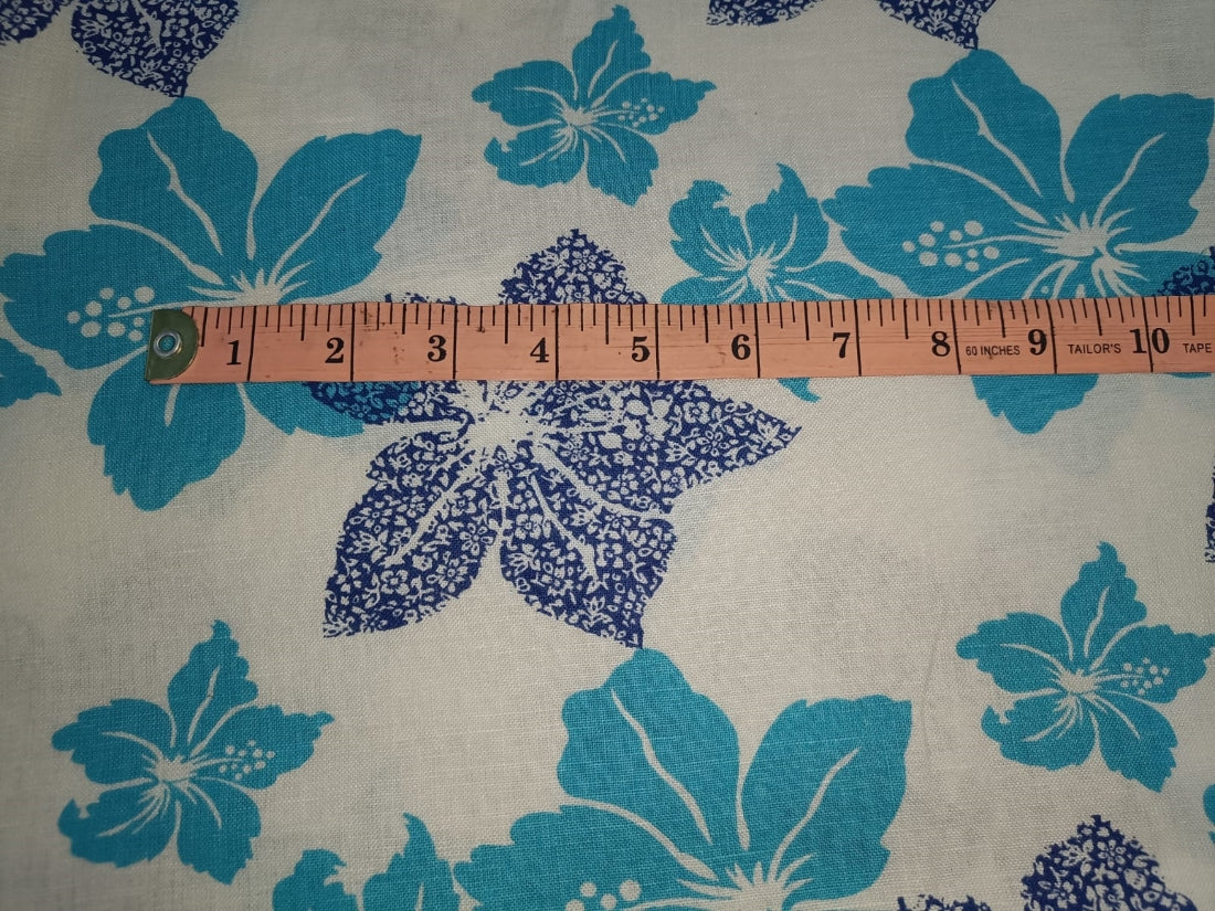 100% linen Floral digital print fabric 44" available in four colors [12597-12599/433]
