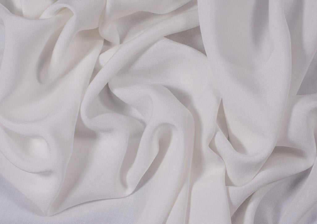 40's x 40's Tencel White color Fabric ~ {40 mm weight} 58&quot; wide