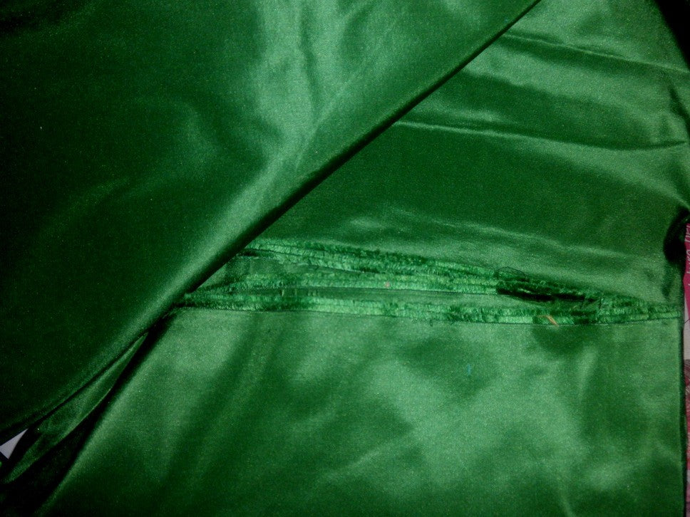 SILK TAFFETA FABRIC ~forest green TAF67[4A] 54"wide