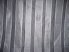 Silk Taffeta Fabric Ivory,Black &amp; Steel /w satin stripe 54&quot; wide